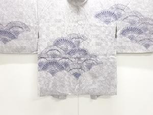 アンティーク　本総絞り花青海波模様絵羽織